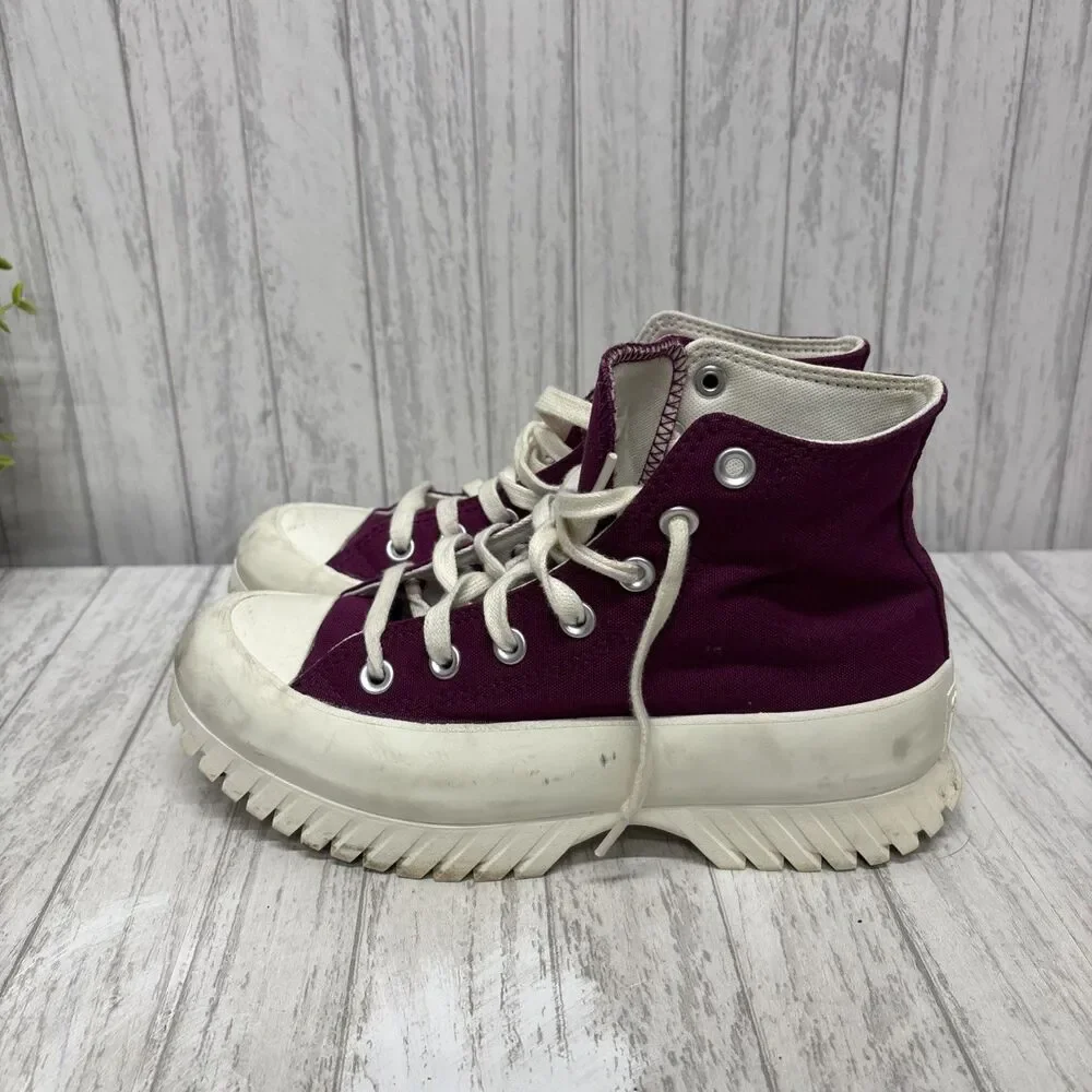 Womens Size 7 Converse Chuck Taylor Platform Plum Sneakers